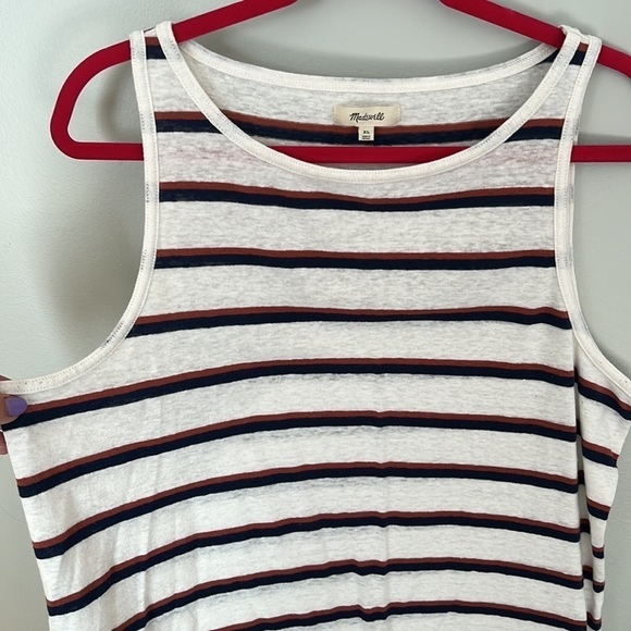 Madewell Striped Tank / Size XL - Picture 3 of 4